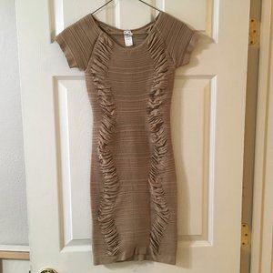 Vintage Prime Cut body con dress, back cut out, size small - medium. Stretchy!